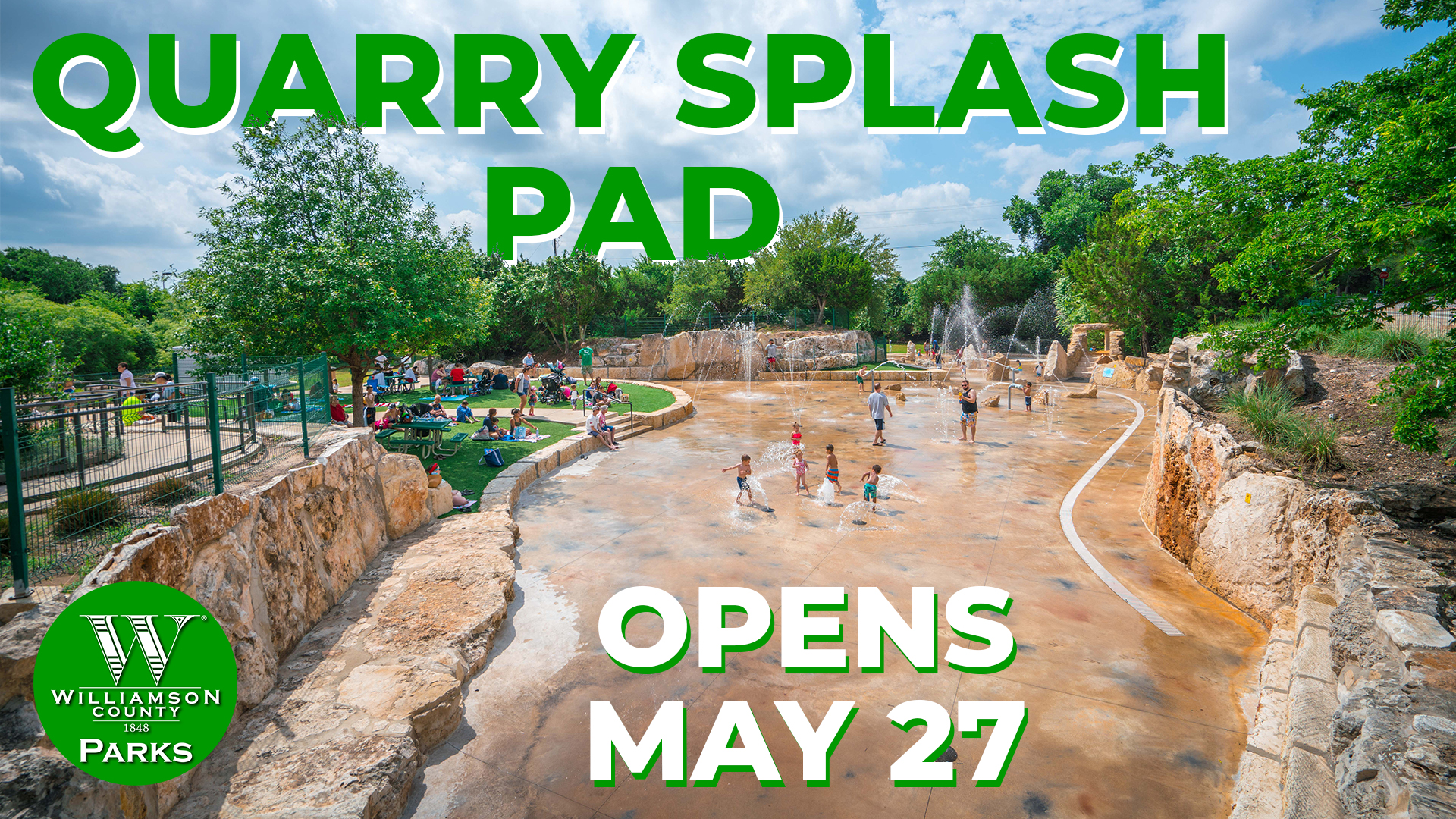 Quarry Splash Pad Opening Wide